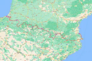 Carte des Pyrénées à moto